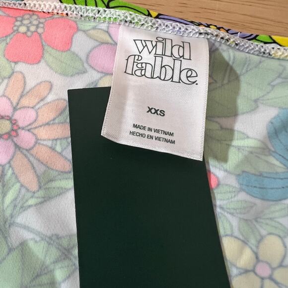 Wild Fable Women's Floral Print Side Cinch Cover Up Skirt - Size XXS - NWT - Picture 2 of 6